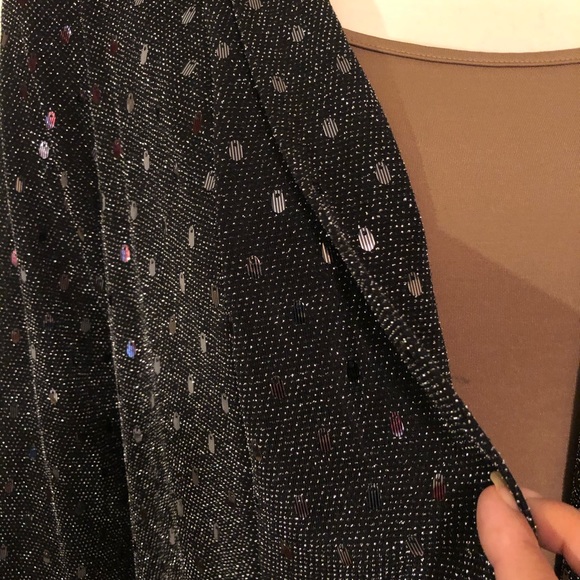 Sequins Open front Cardigan Size 14/16 - Picture 12 of 13